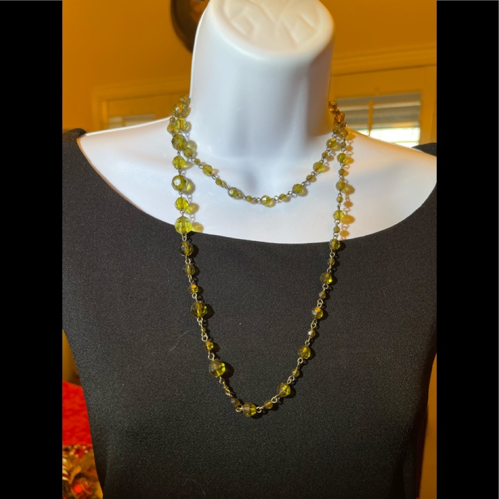 Green beaded necklace from Torrid